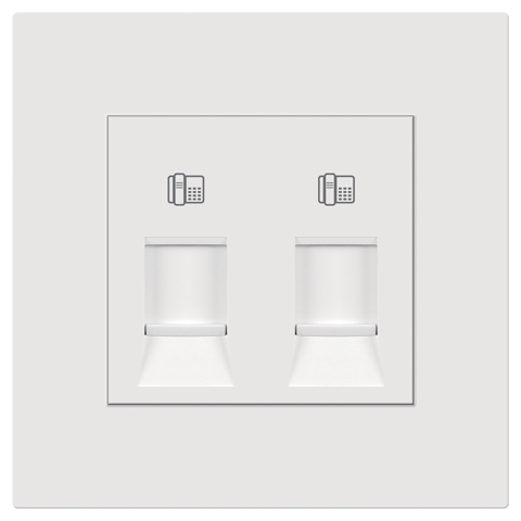 2 Gang Telephone Outlet
